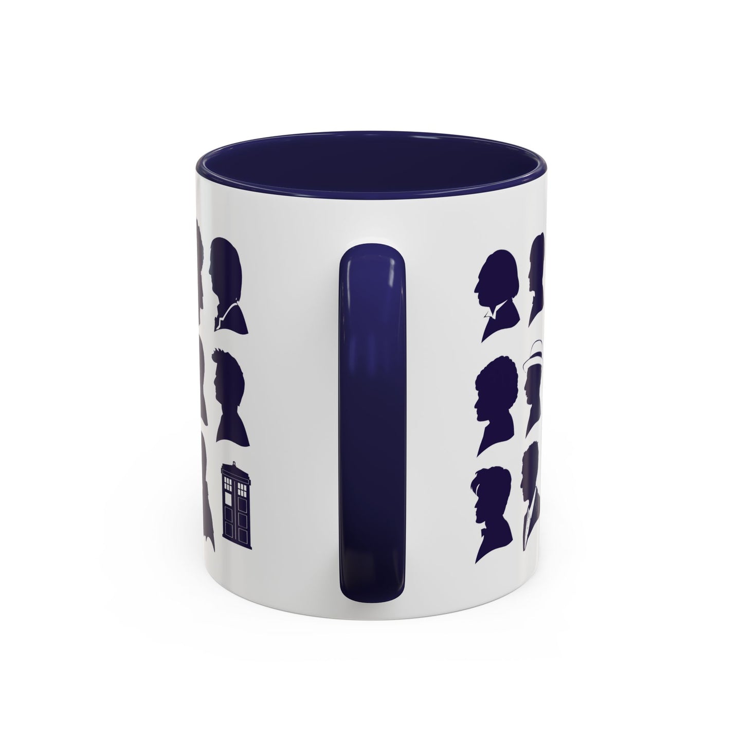 Dr Who Silhouettes Blue Mug