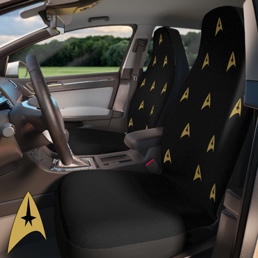 Captain Kirk Car Seat Covers (set of 2) Black
