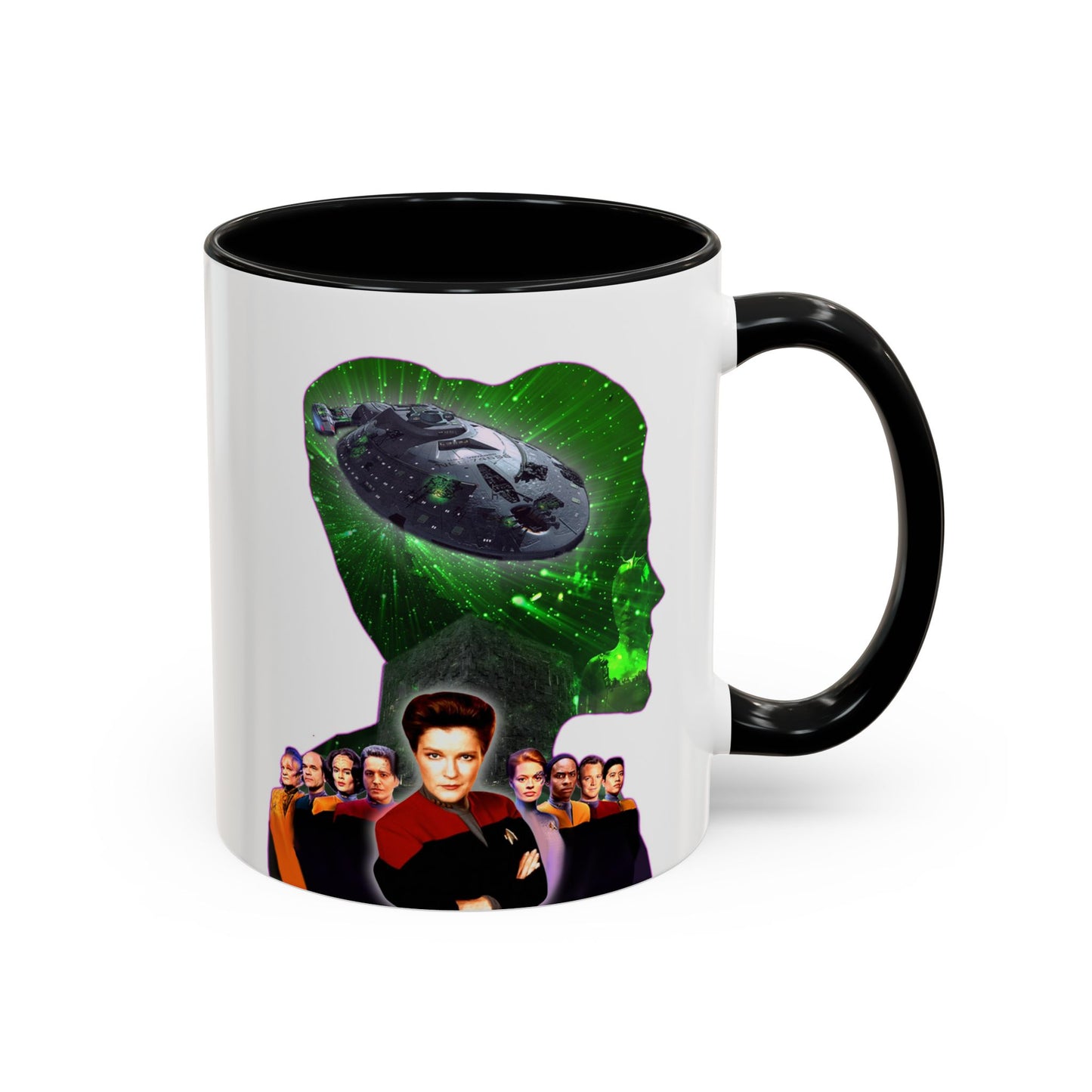 Captain Janeway Coffee Mug, Voyager Cup