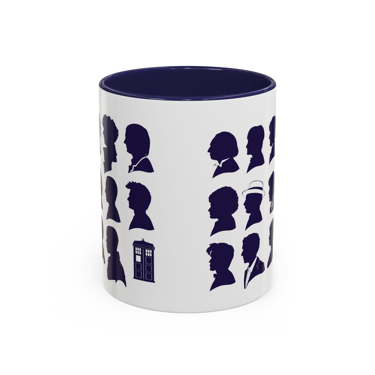 Dr Who Silhouettes Blue Mug
