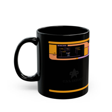 USS Defiant LCARS Mug, Trek Coffee Cup