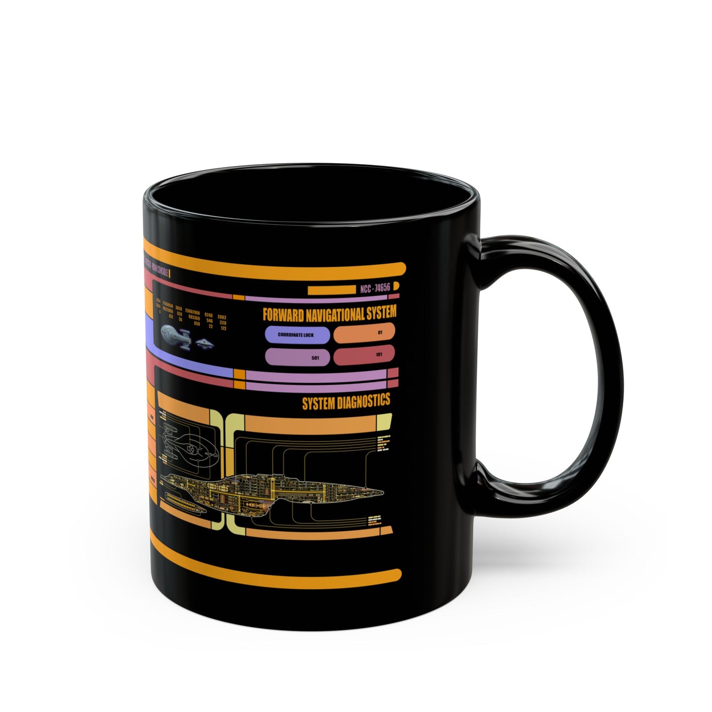 USS Voyager Mug, LCARS Cup