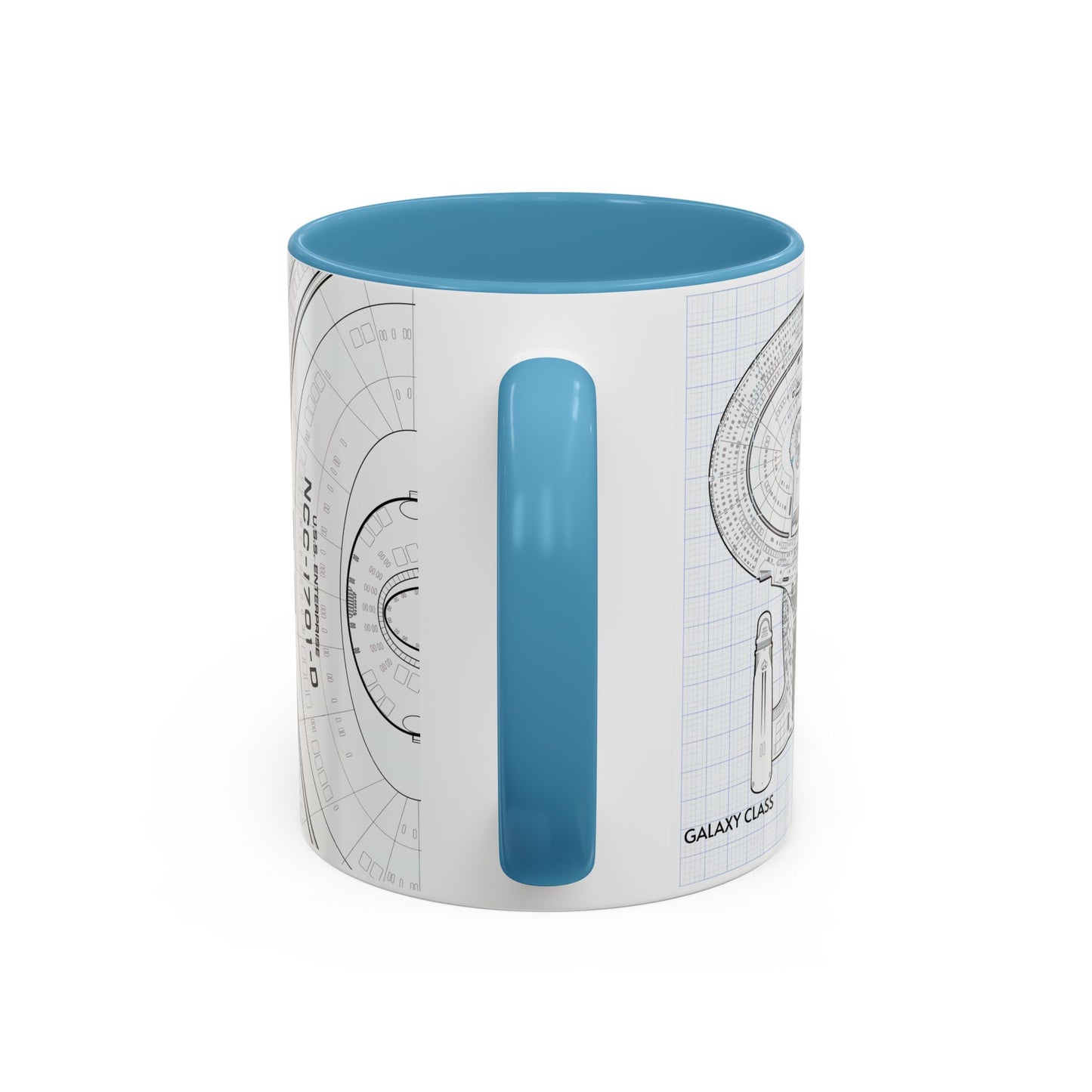 USS Enterprise Starship Blueprint Coffee Mug