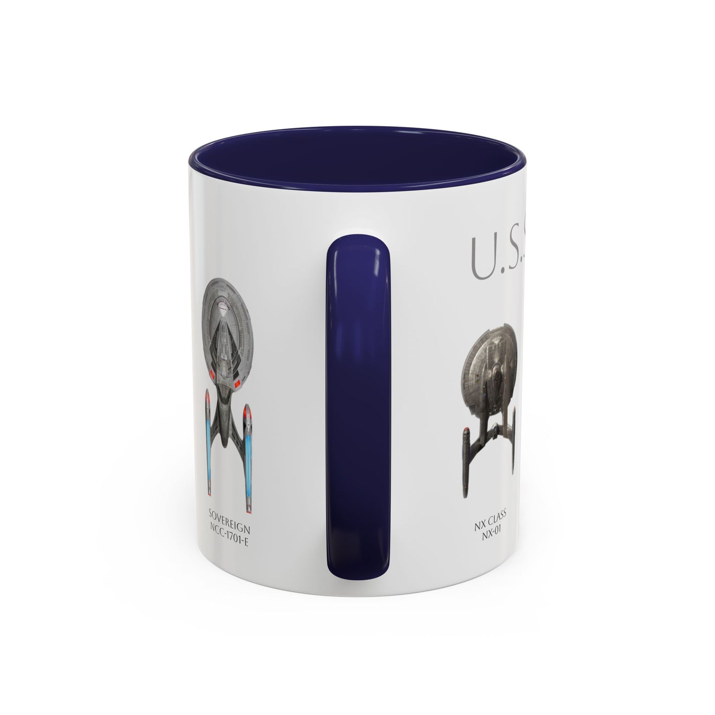 U.S.S. Enterprise Mug, TOS and TNG Coffee Cup