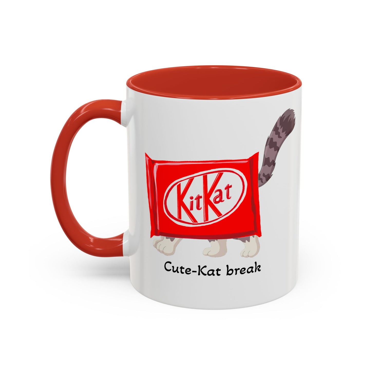 Cute-Kat Break Mug, Coffee Cup I Have a Tea Break