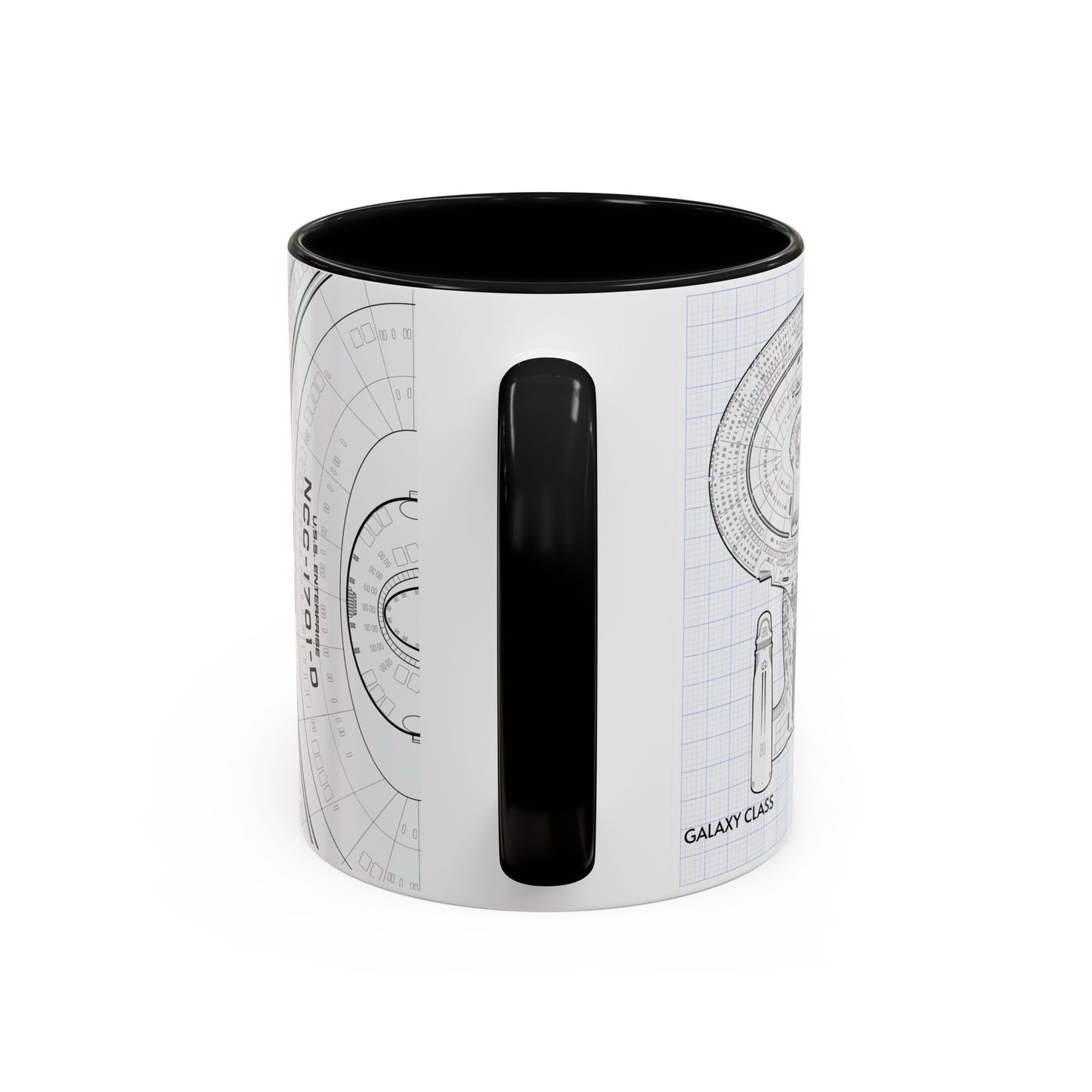 USS Enterprise Starship Blueprint Coffee Mug