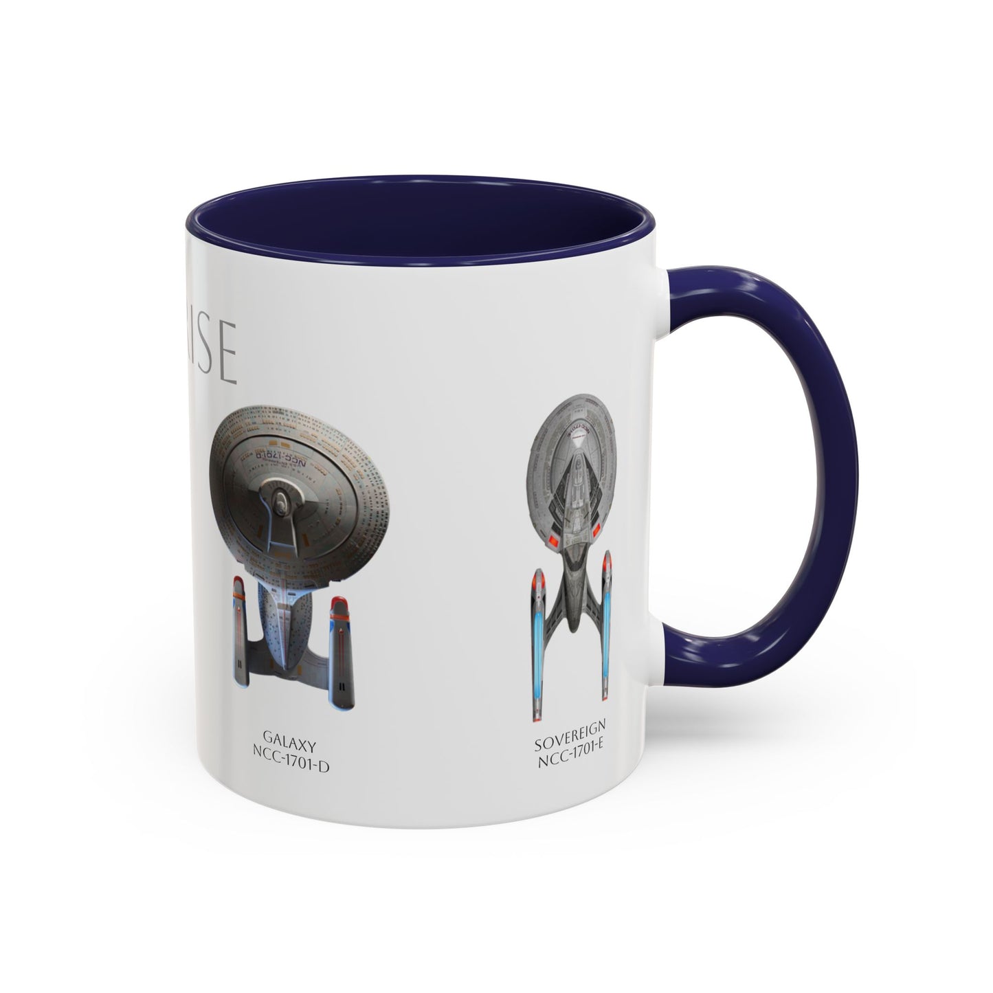 U.S.S. Enterprise Mug, TOS and TNG Coffee Cup