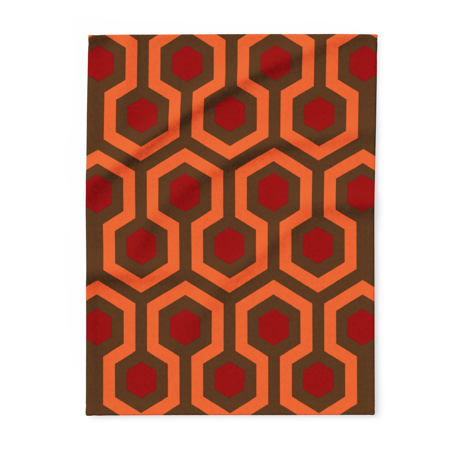 Overlook Hotel Carpet Fleece Blanket brown