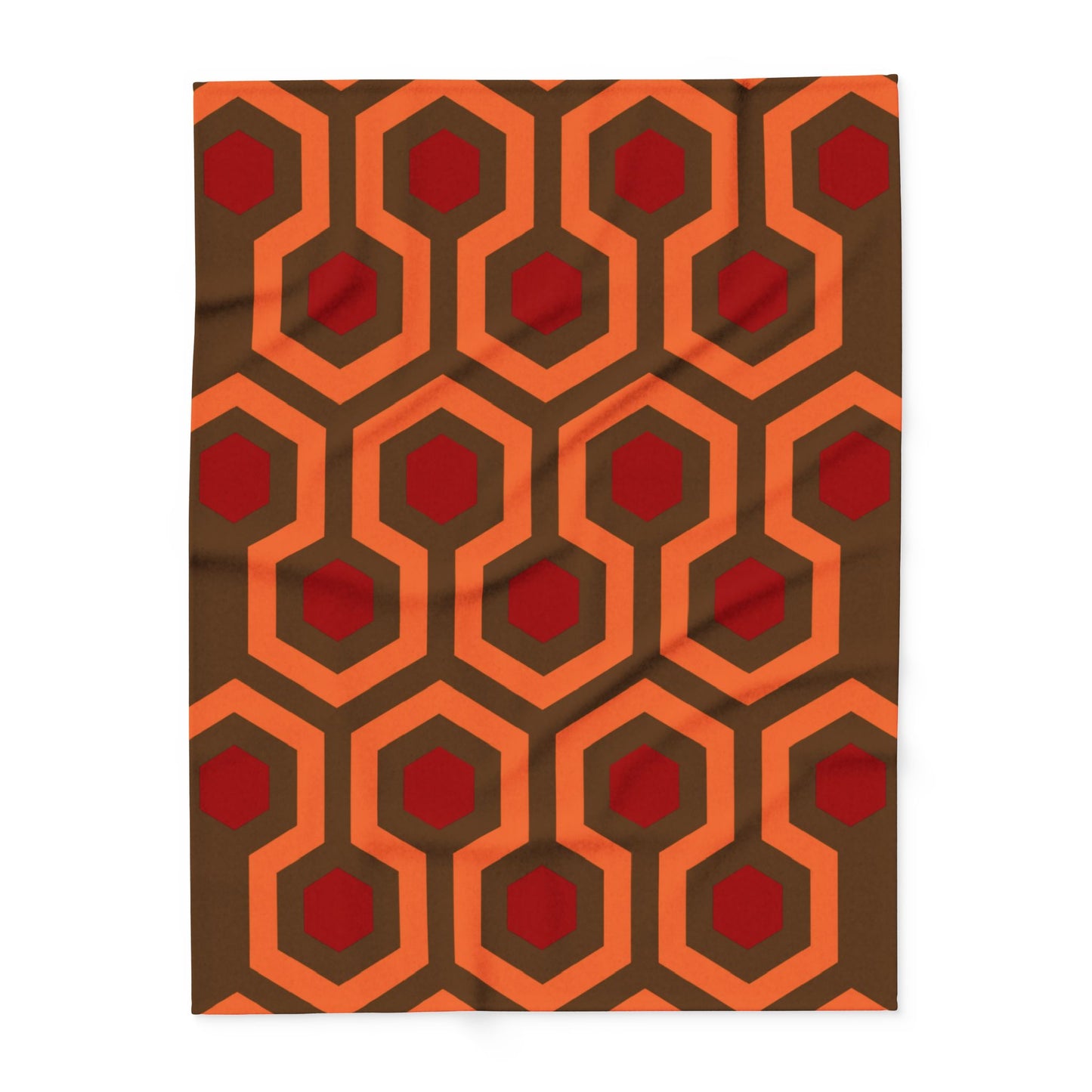 Overlook Hotel Carpet Fleece Blanket brown