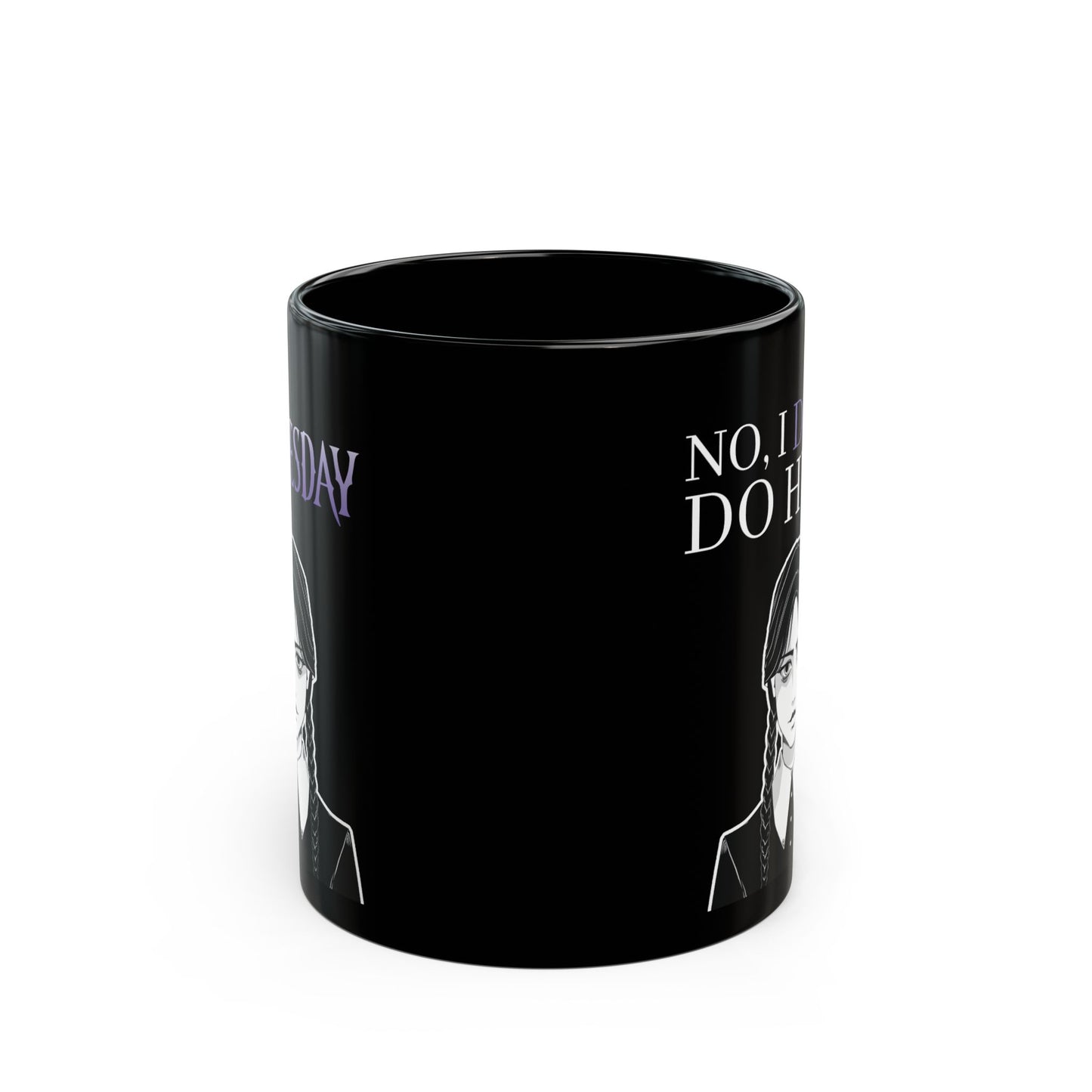 Wednesday Addams Mug, Don't Do Hugs