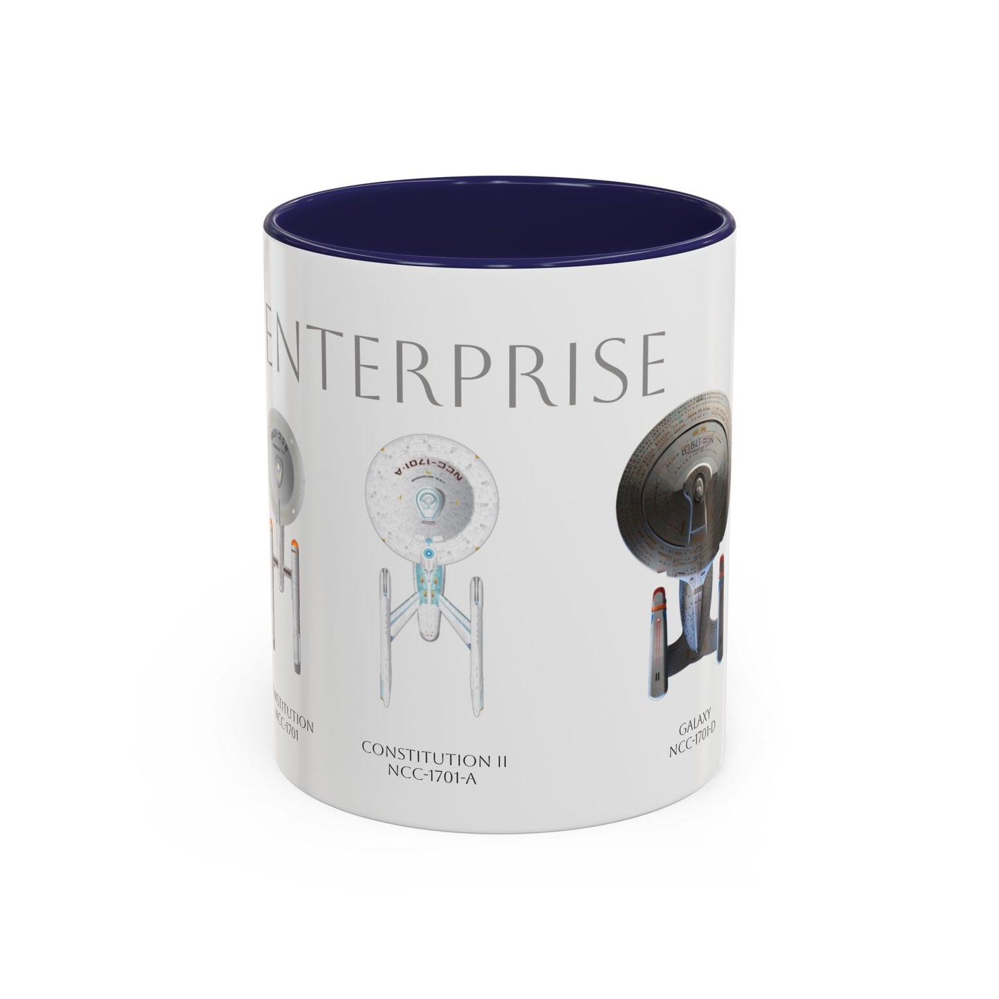 U.S.S. Enterprise Mug, TOS and TNG Coffee Cup