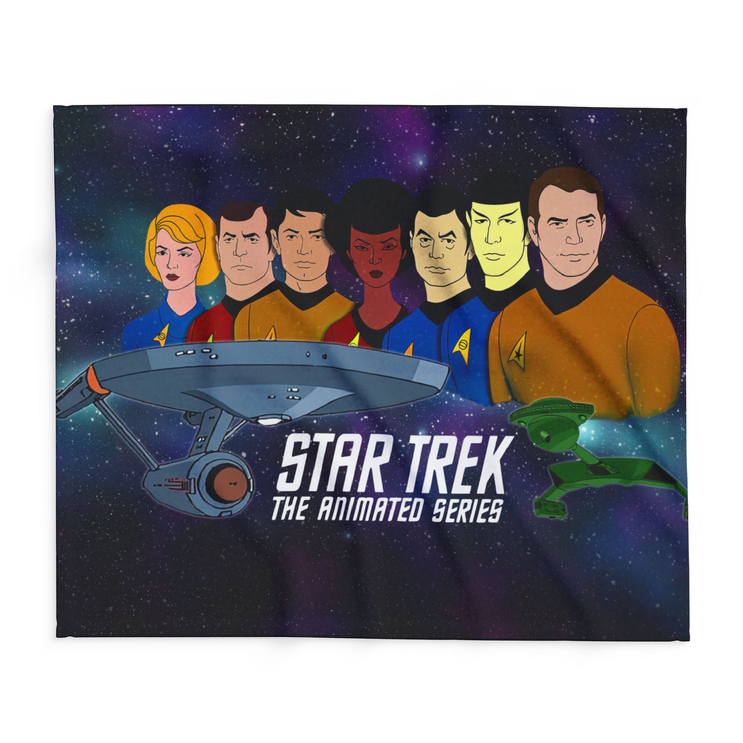 Cartoon Trek Retro Fleece Blanket