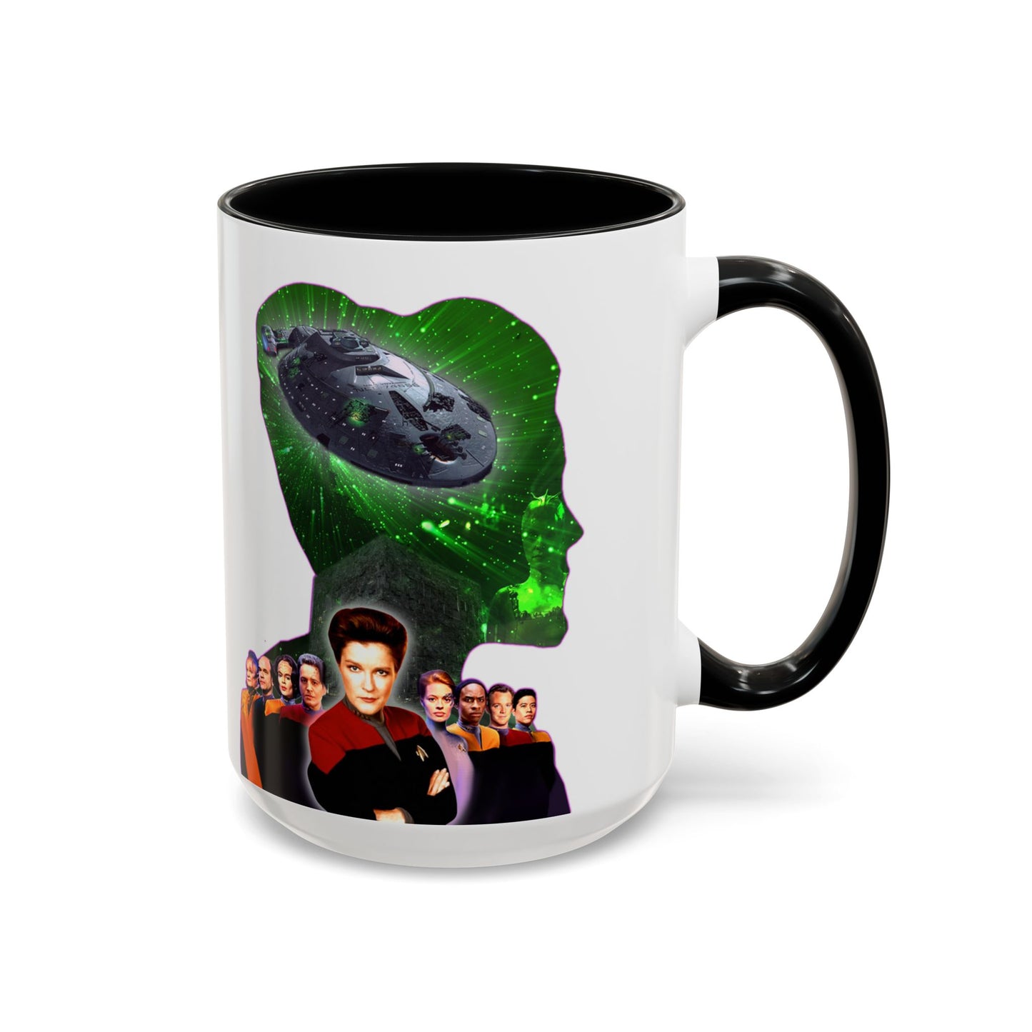 Captain Janeway Coffee Mug, Voyager Cup