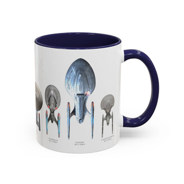 Enterprise through ages, Trek Mug