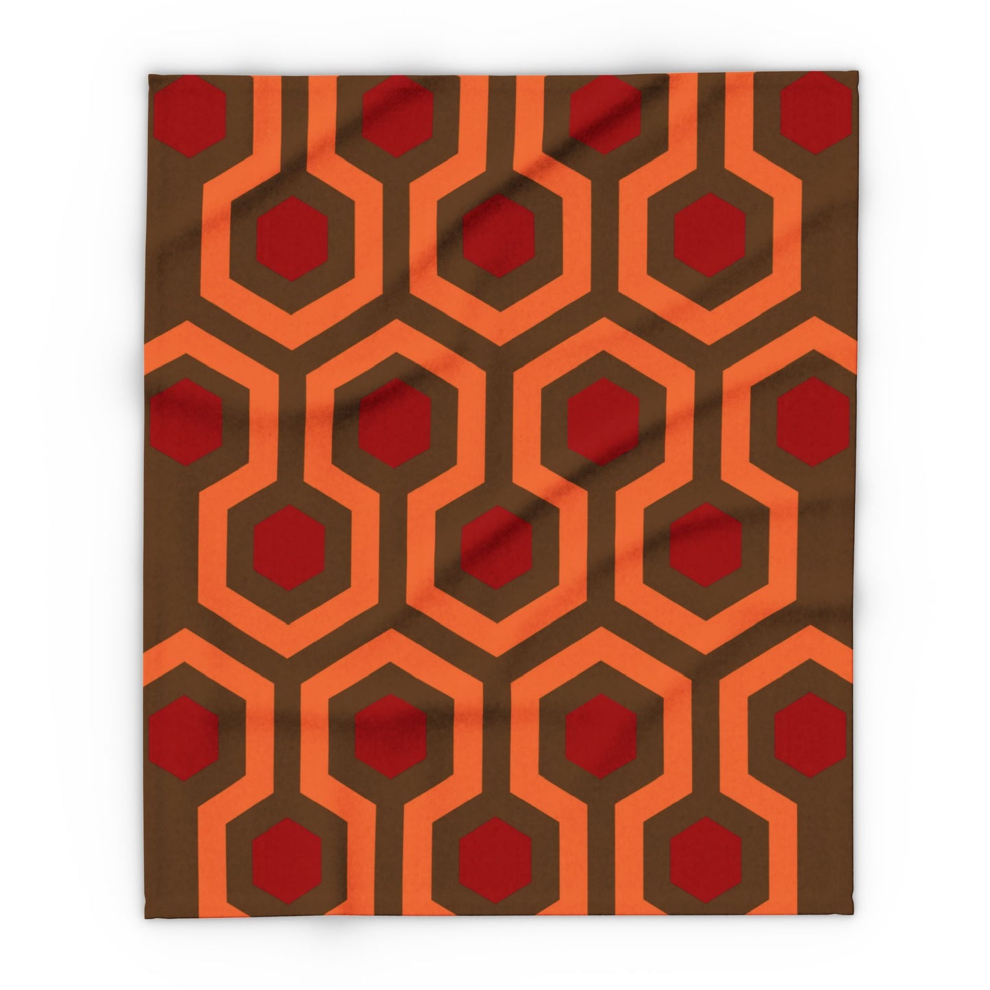 Overlook Hotel Carpet Fleece Blanket brown