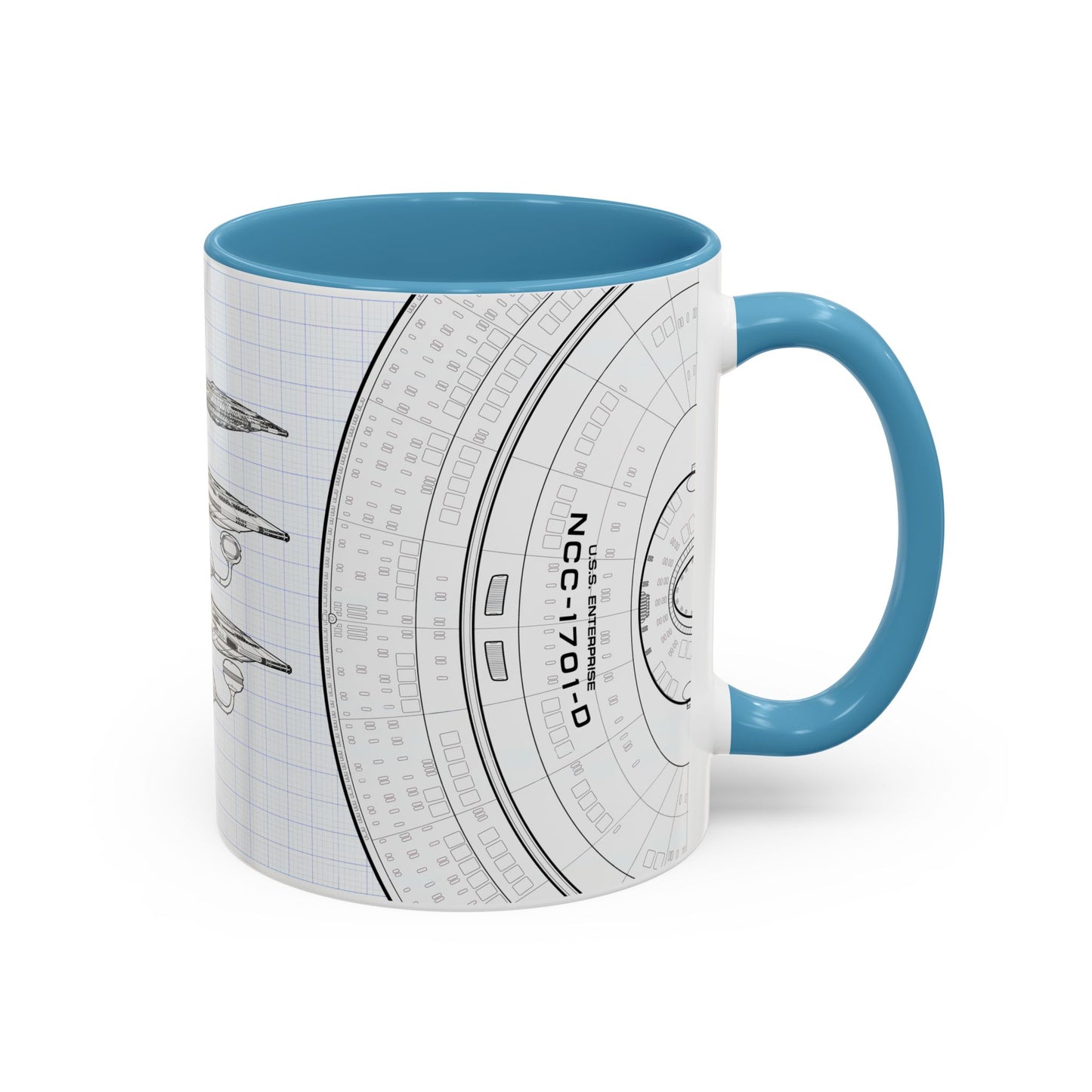 USS Enterprise Starship Blueprint Coffee Mug