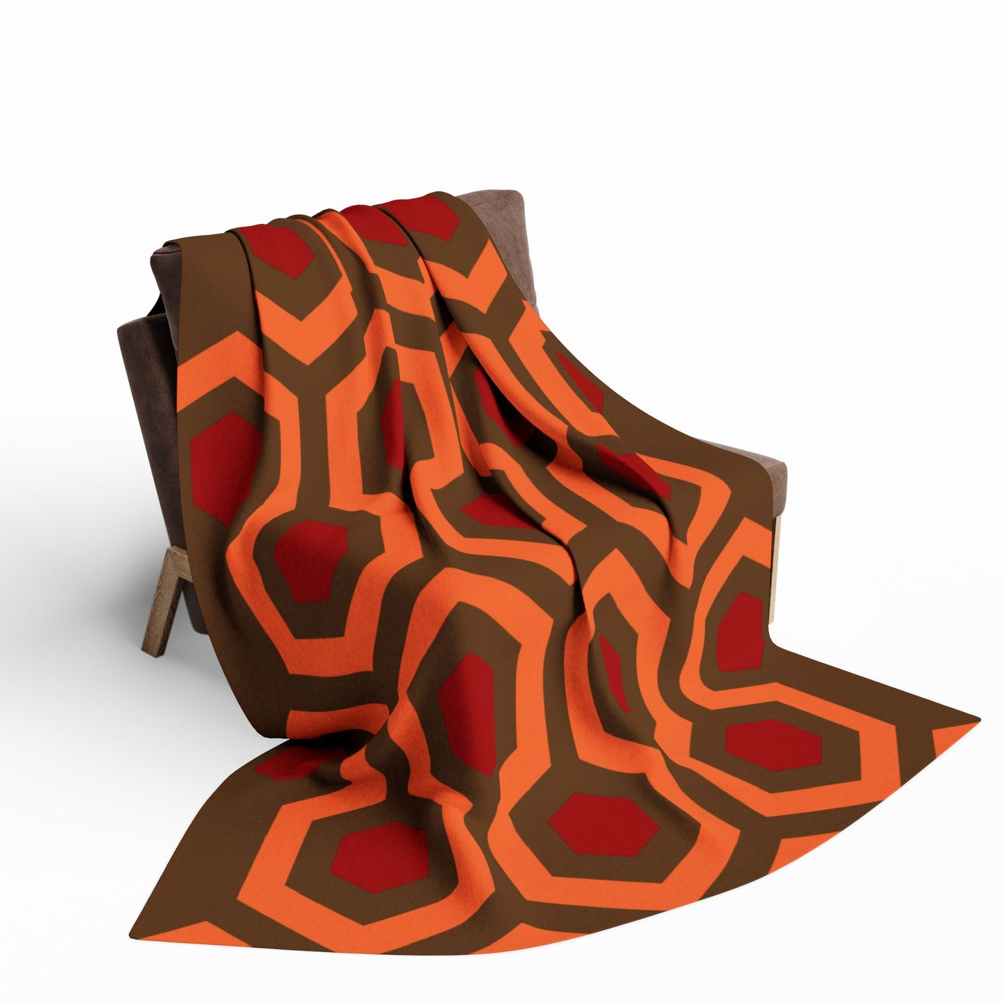 Overlook Hotel Carpet Fleece Blanket brown