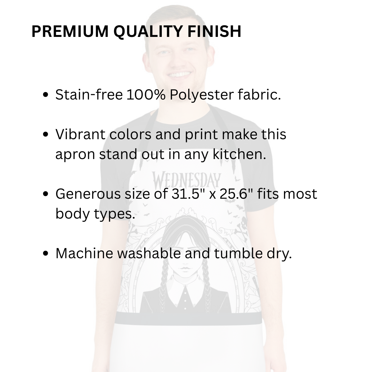 Wednesday Addams Cooking Apron
