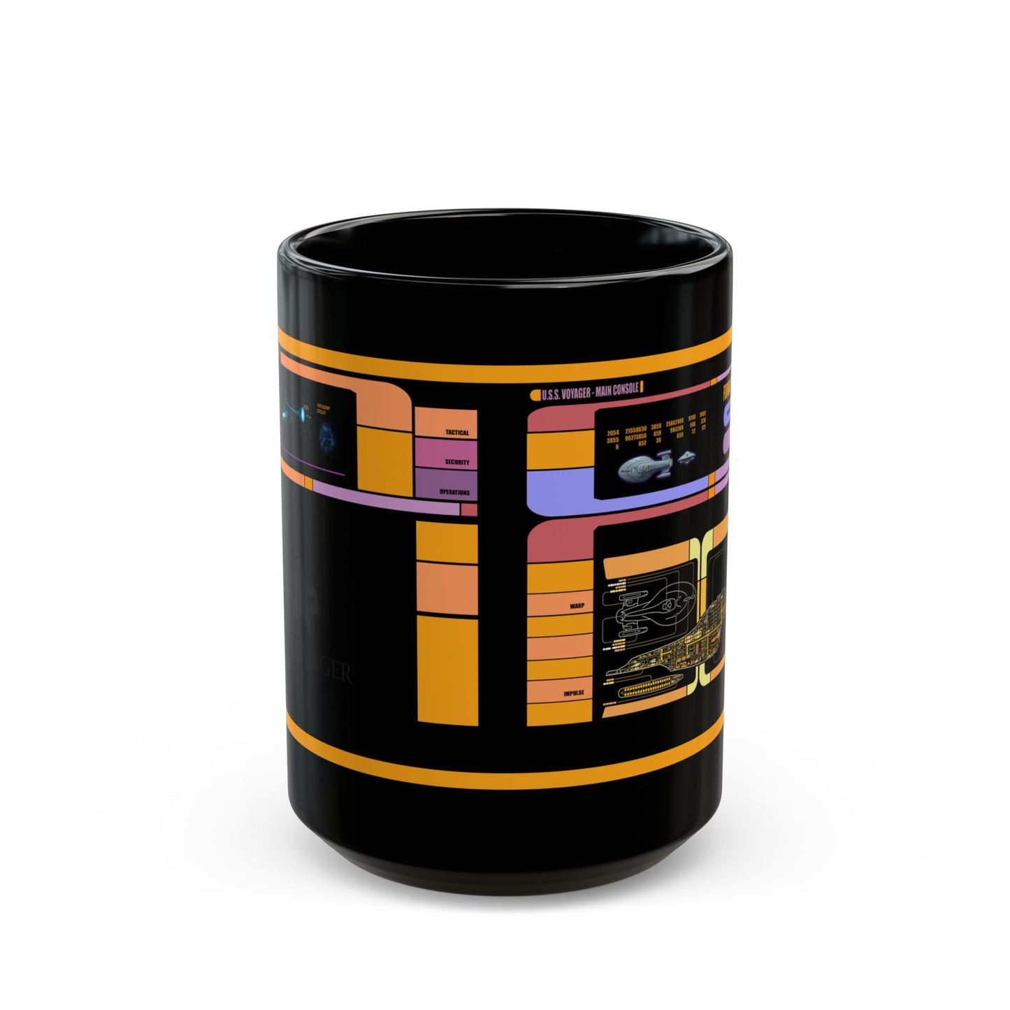 USS Voyager Mug, LCARS Cup