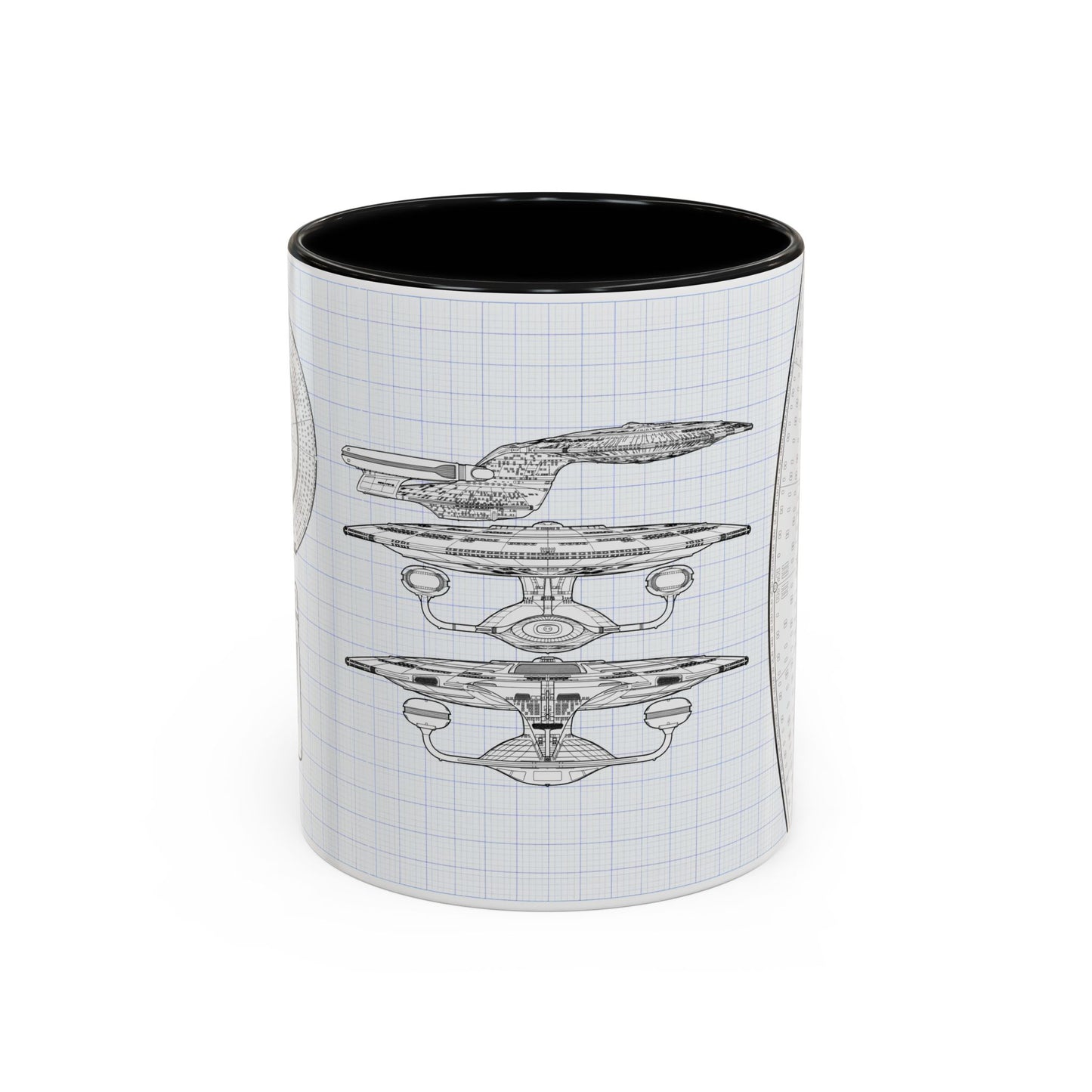 USS Enterprise Starship Blueprint Coffee Mug