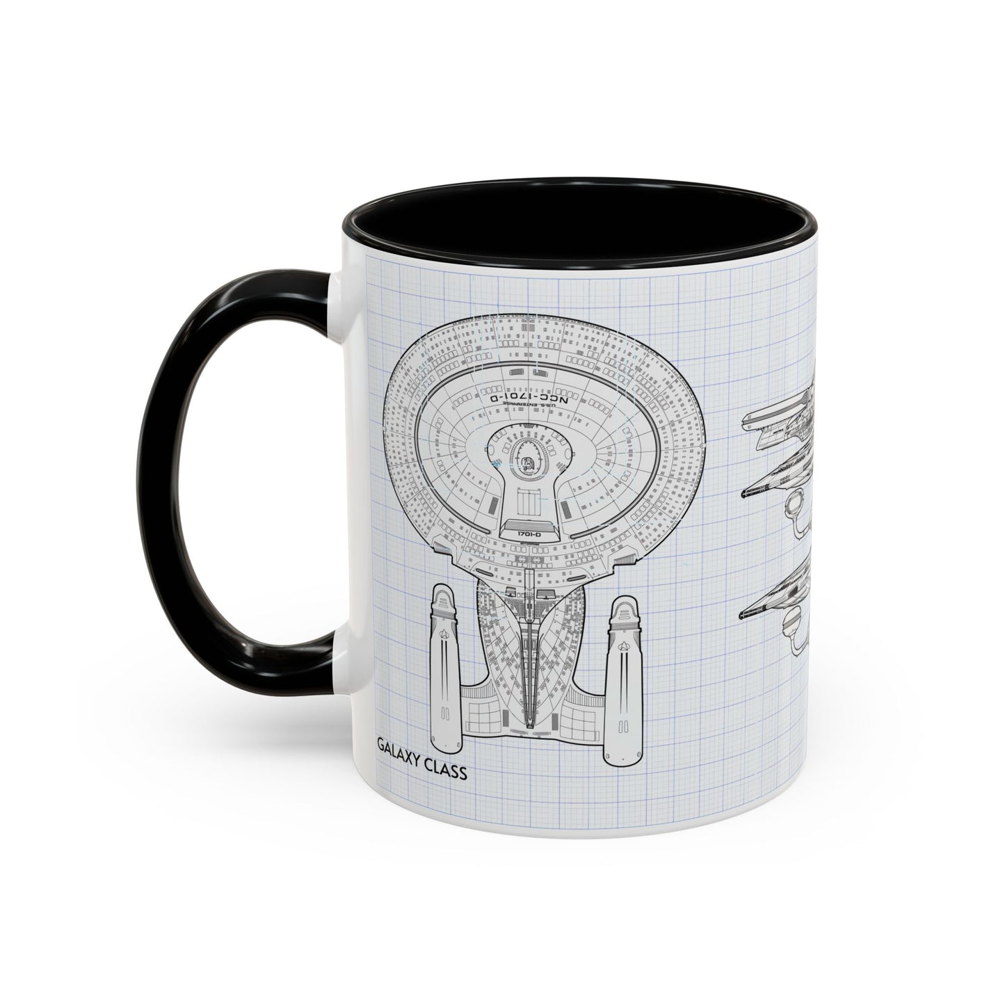 USS Enterprise Starship Blueprint Coffee Mug