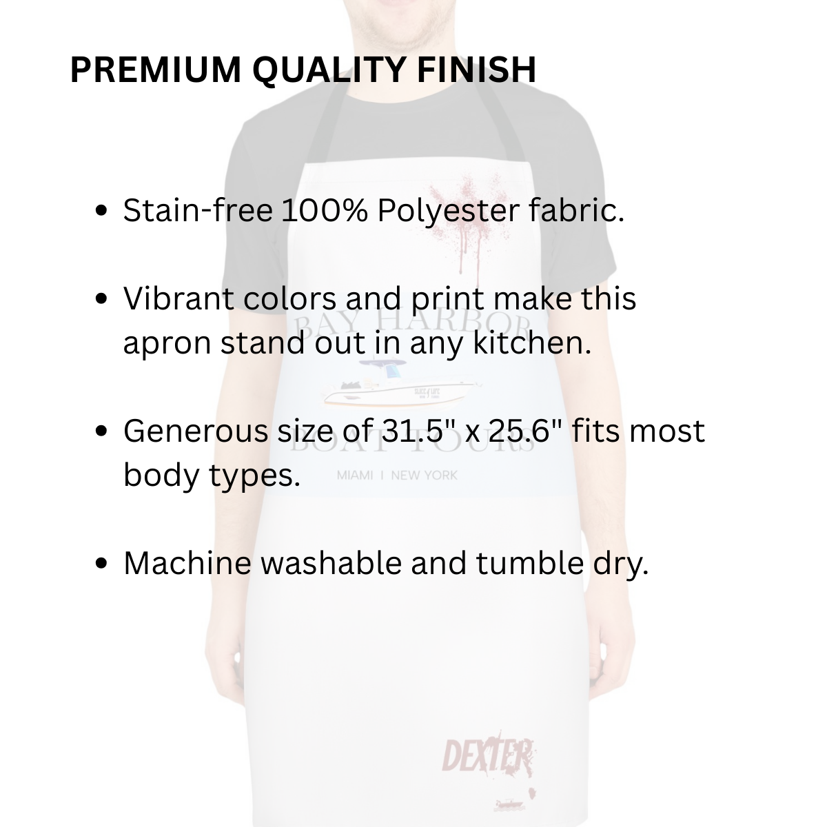 Bay Harbor Boat Tour Cooking Apron, Dexter