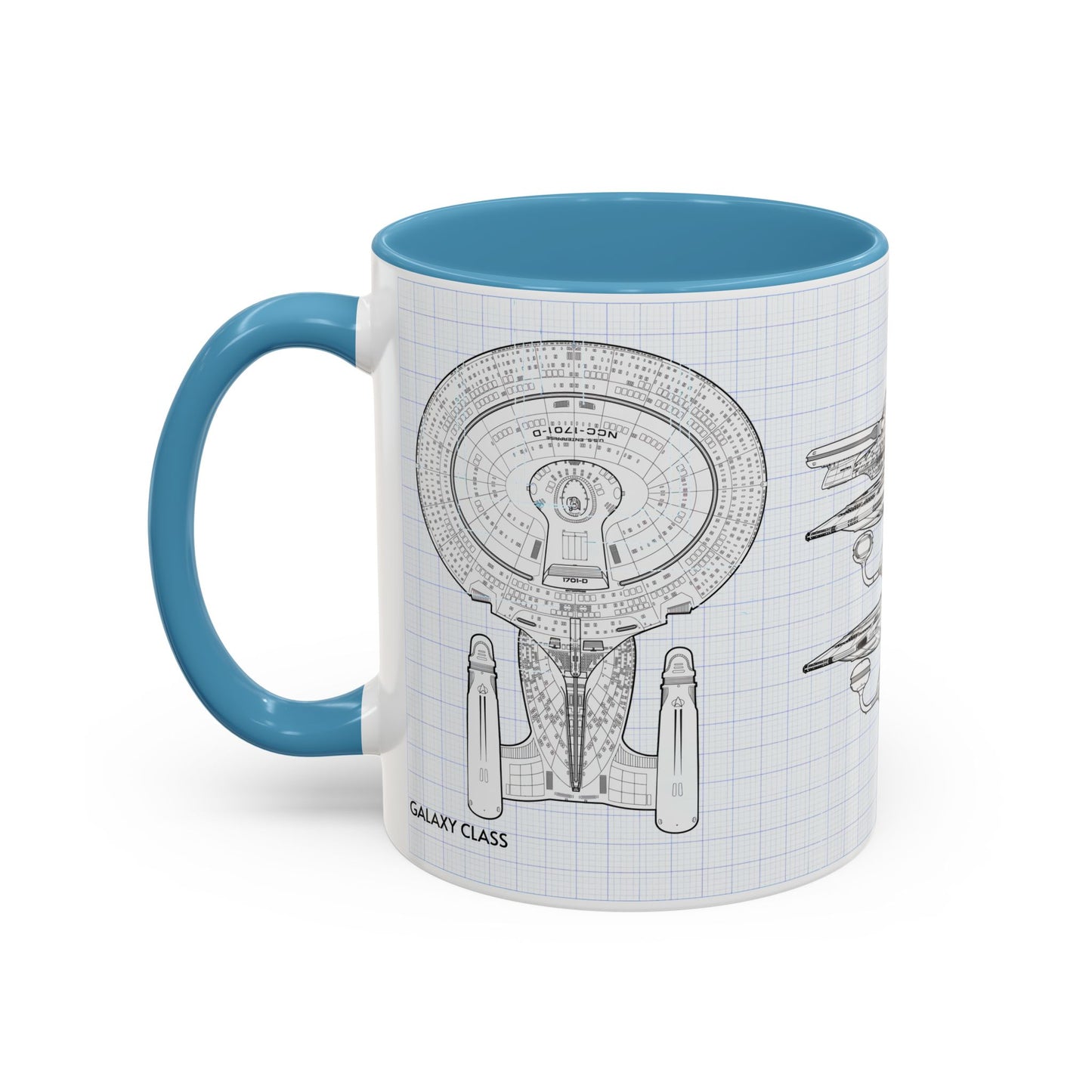 USS Enterprise Starship Blueprint Coffee Mug