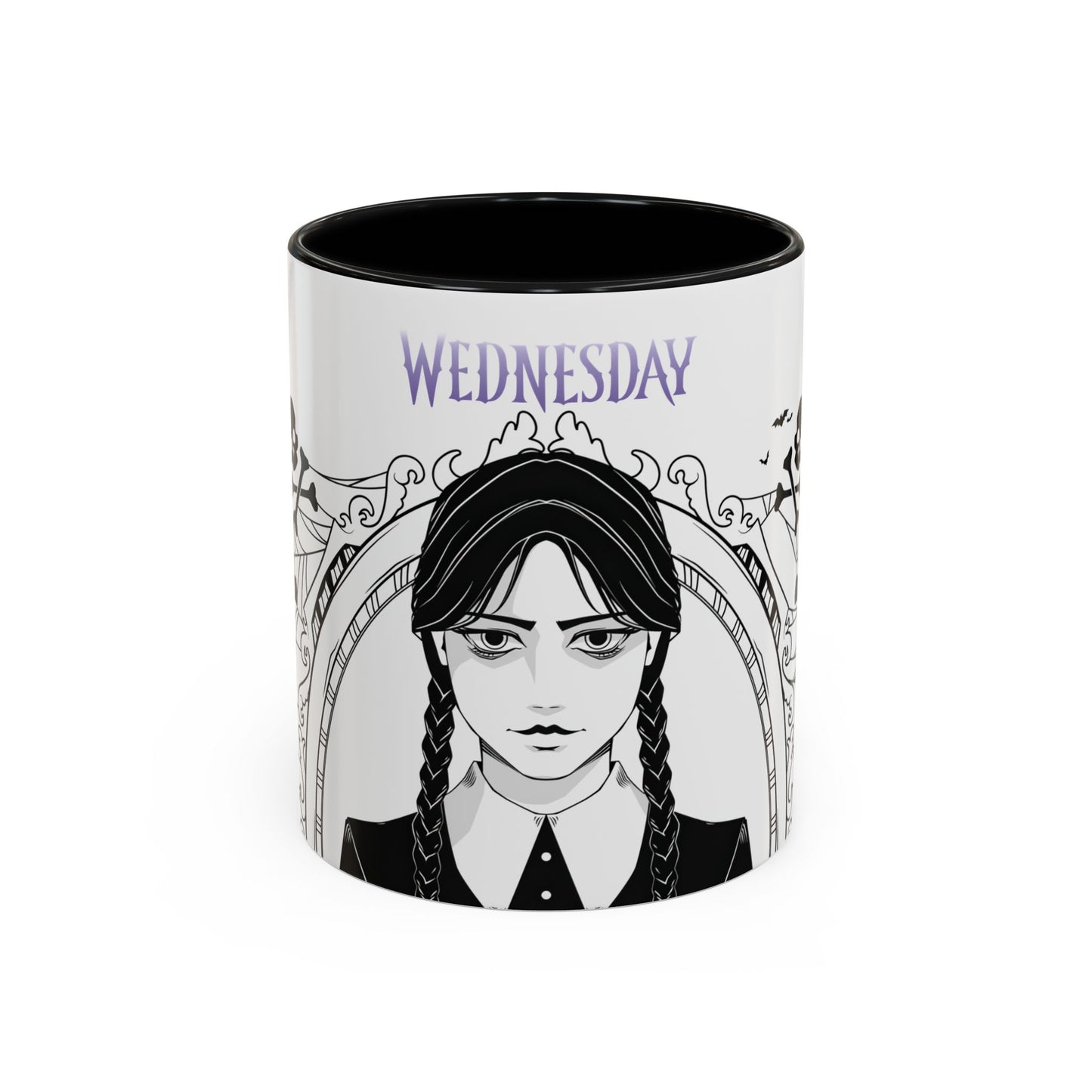 Wednesday Addams Mug, Wednesday logo Cup