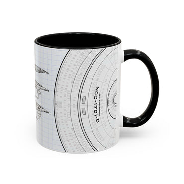 USS Enterprise Starship Blueprint Coffee Mug