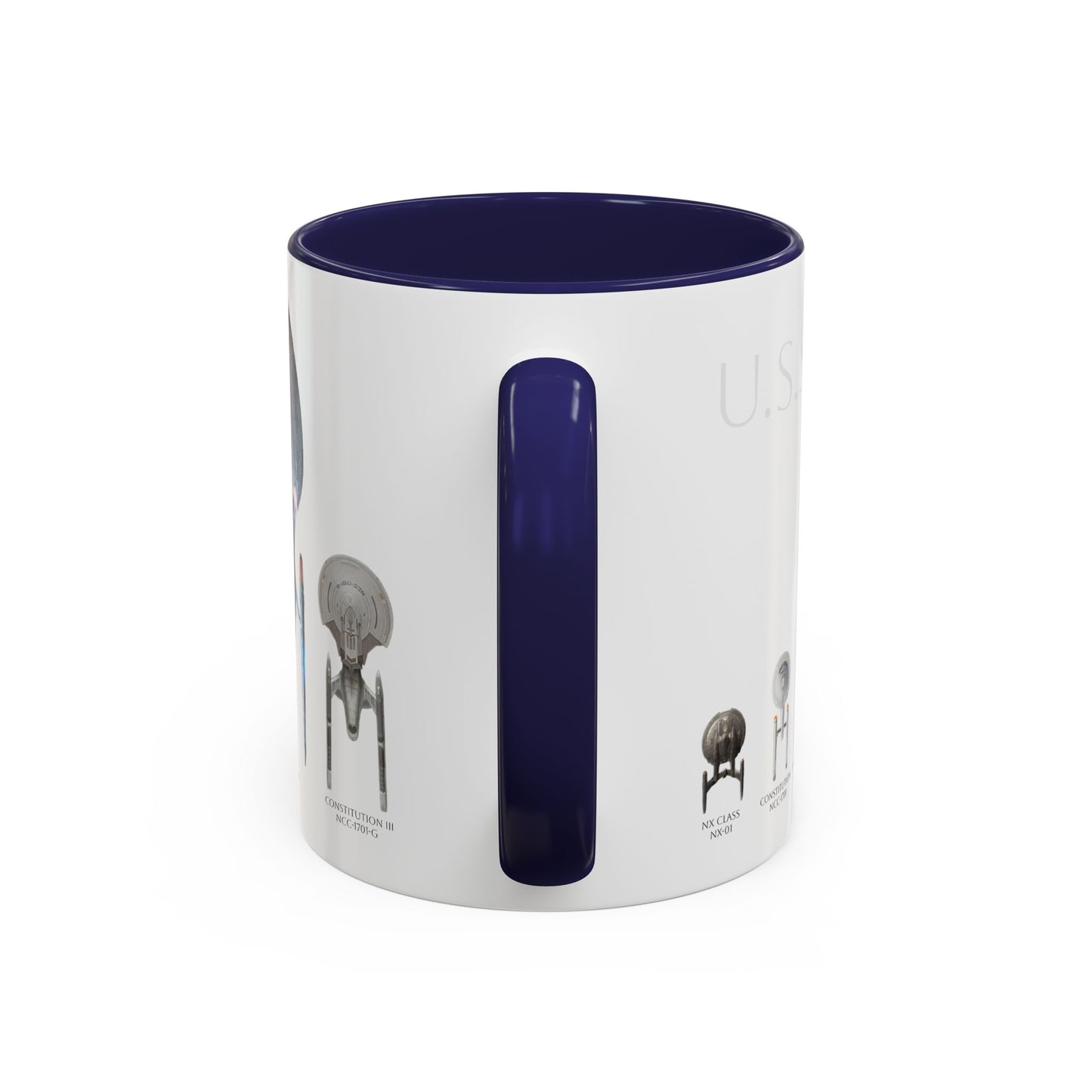 Enterprise through ages, Trek Mug
