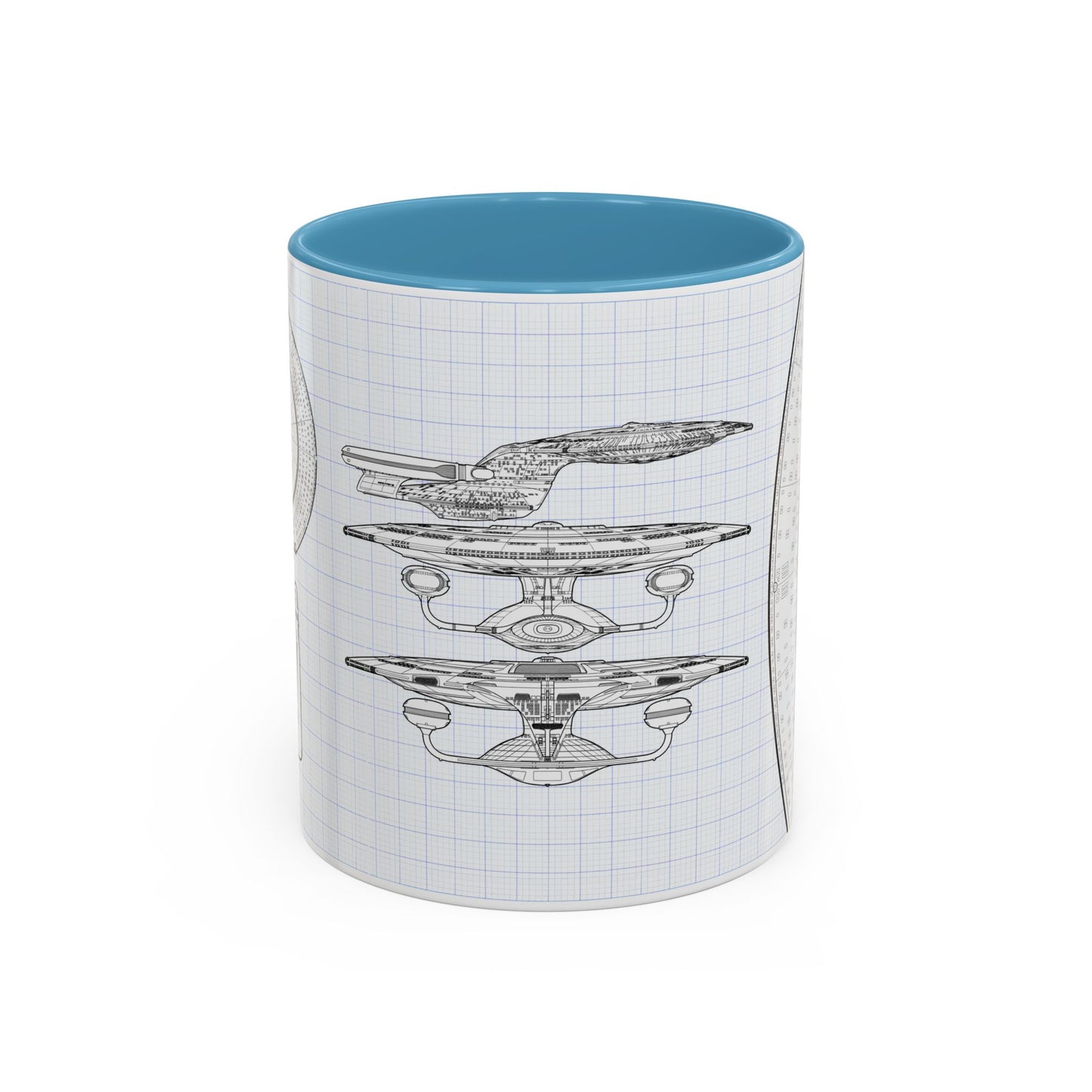USS Enterprise Starship Blueprint Coffee Mug