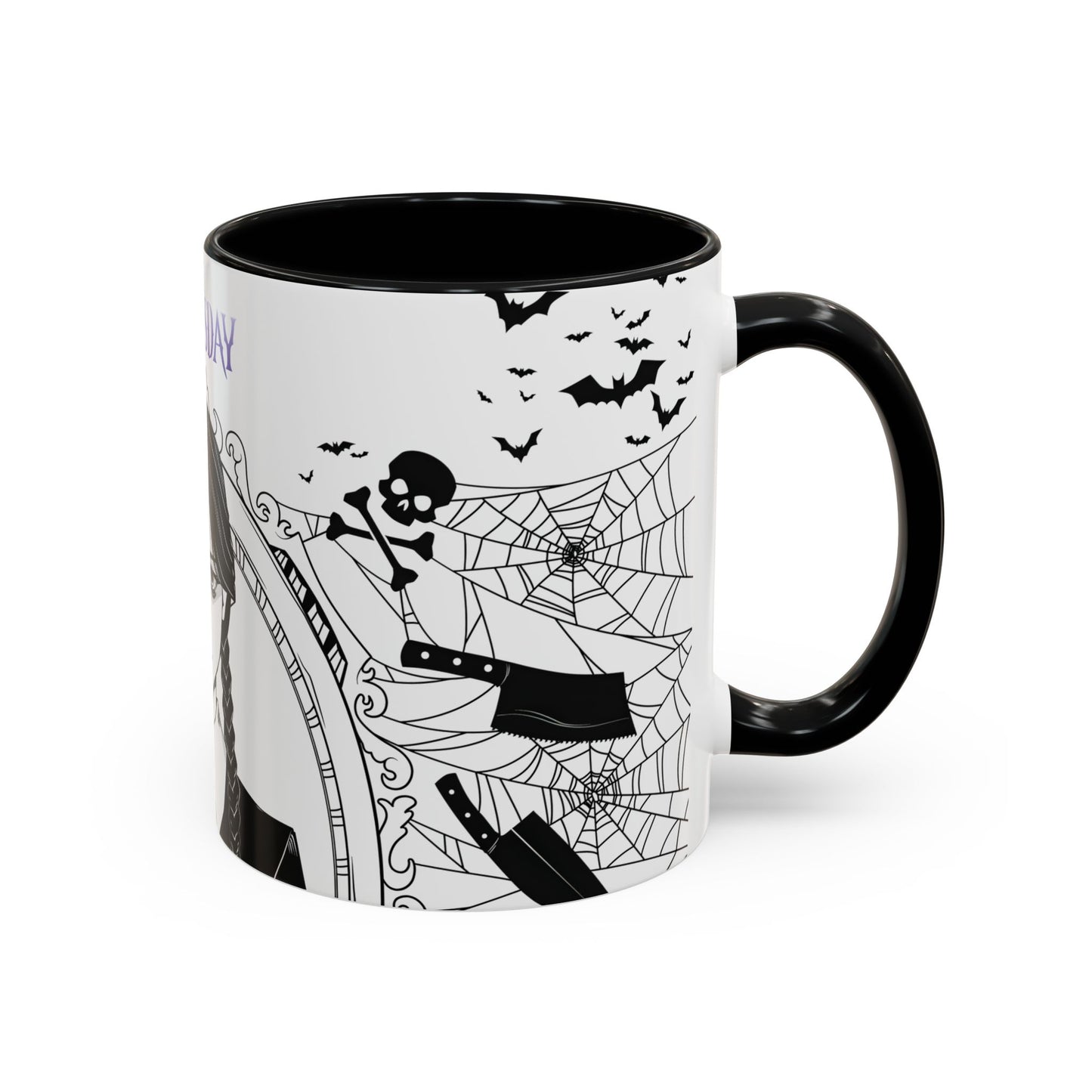 Wednesday Addams Mug, Wednesday logo Cup