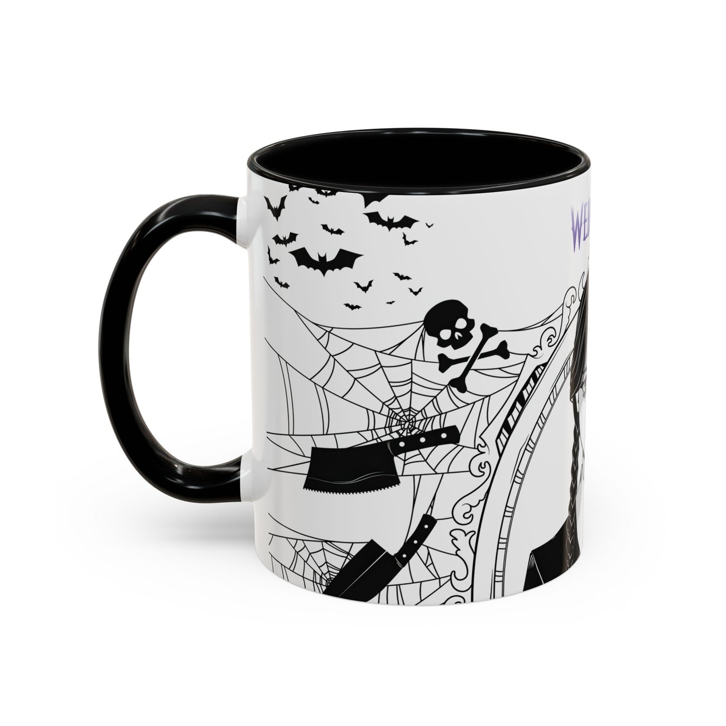 Wednesday Addams Mug, Wednesday logo Cup
