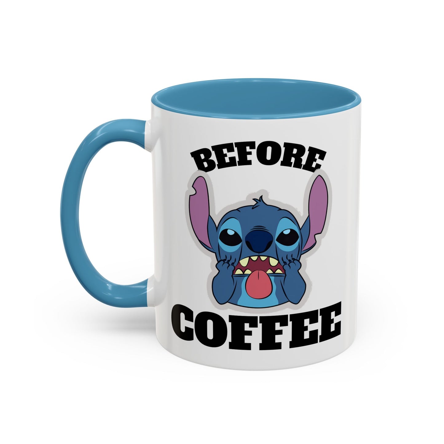 Stitch Coffee Mug, Before & After
