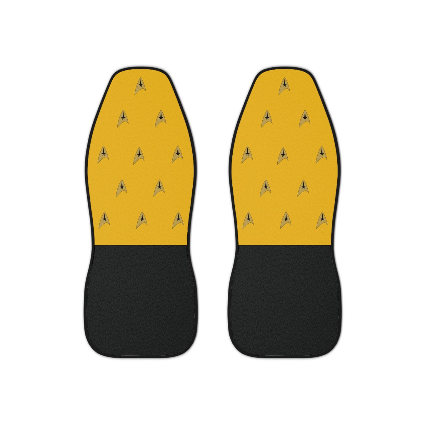 Captain Kirk Car Seat Covers (set of 2), Gold