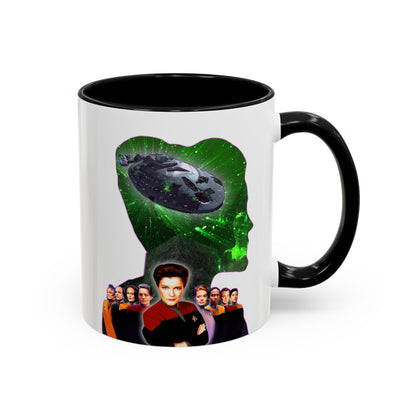 Captain Janeway Coffee Mug, Voyager Cup