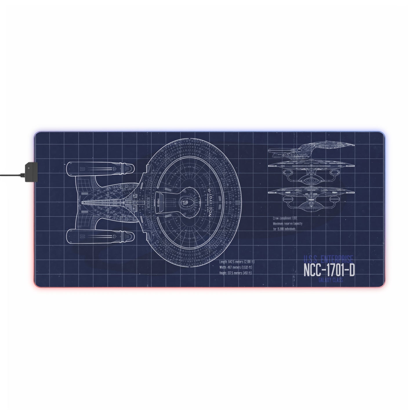 USS Enterprise D LED Blueprint