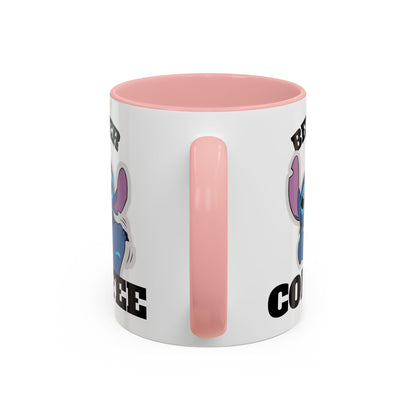 Stitch Coffee Mug, Before & After
