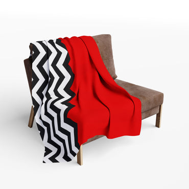 Twin Peaks Black Lodge Fleece Blanket, Cozy Throw