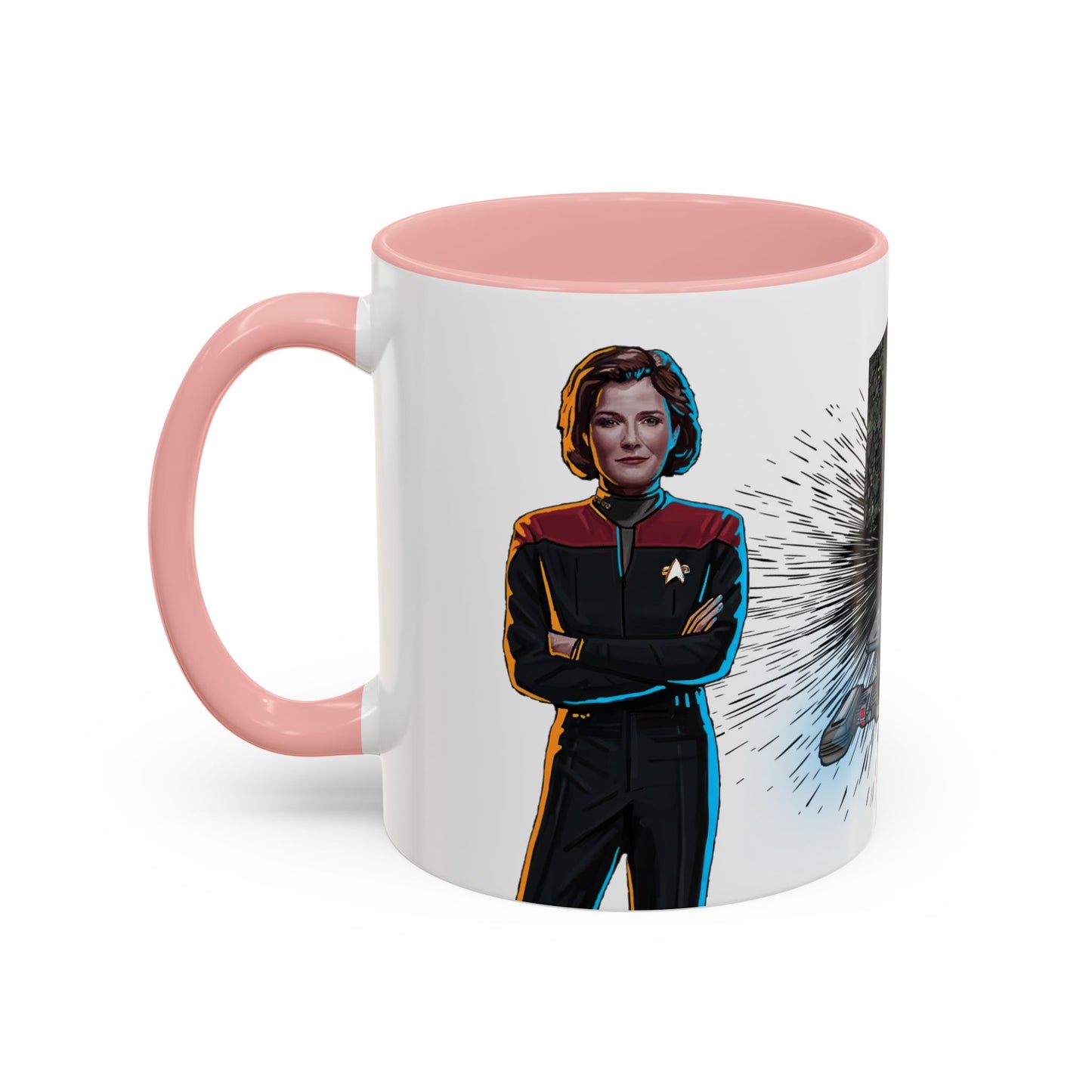 Captain Janeway Mug, U.S.S. Voyager Coffee Cup
