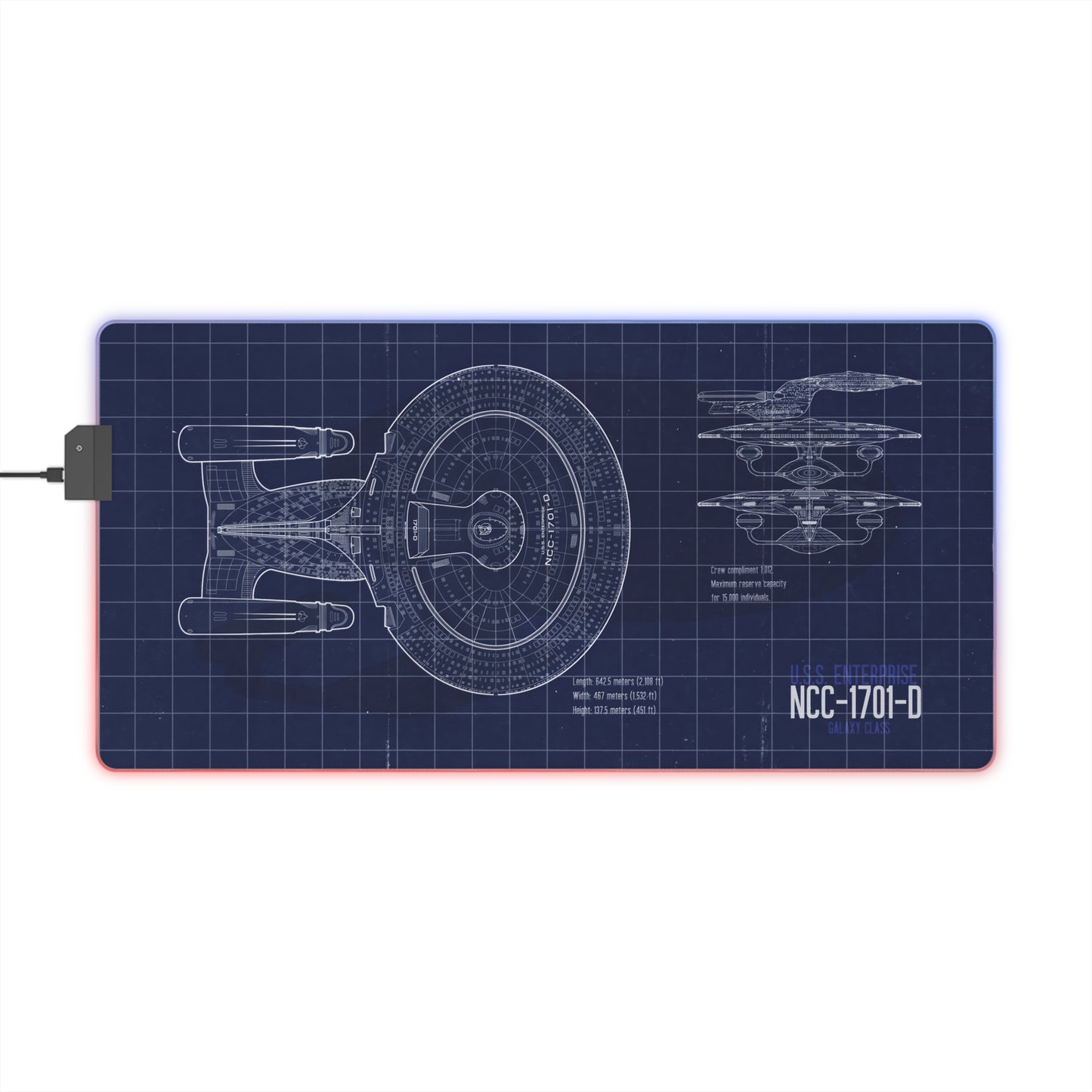 USS Enterprise D LED Blueprint
