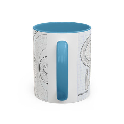 USS Enterprise Starship Blueprint Coffee Mug