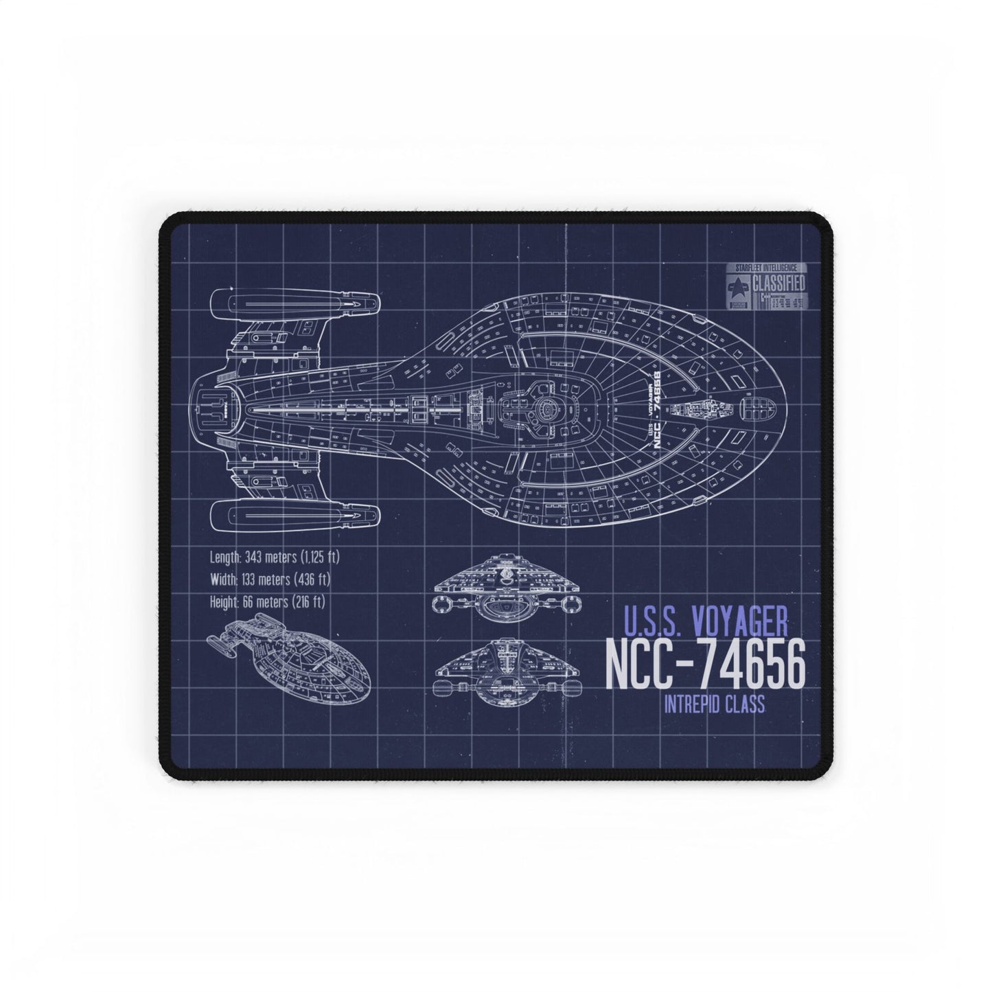 USS Voyager Blueprint, Star Trek