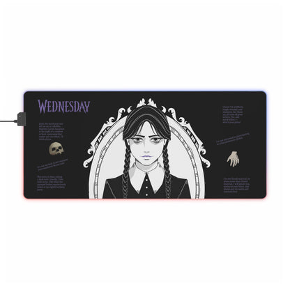 Wednesday Addams LED Mousepad