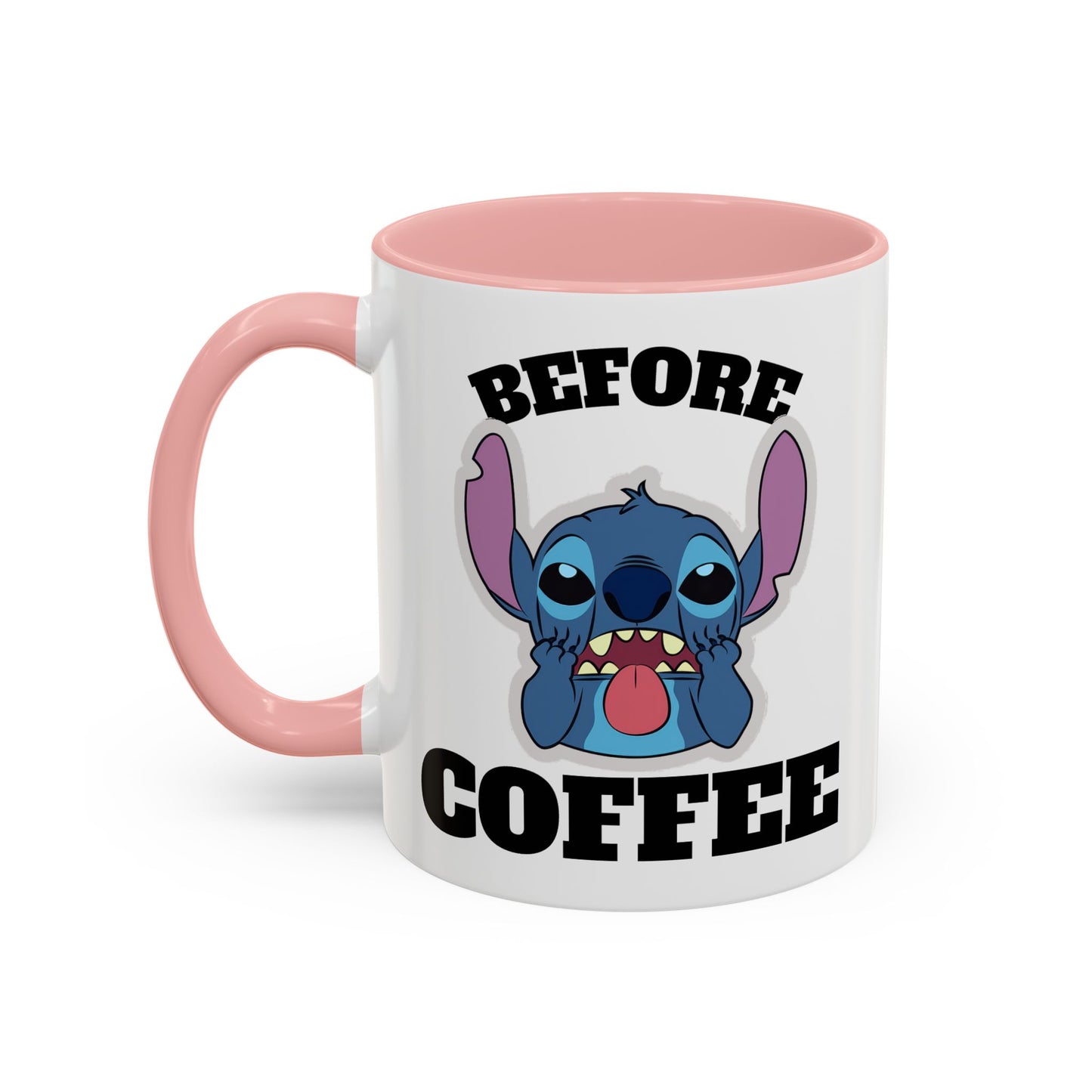 Stitch Coffee Mug, Before & After