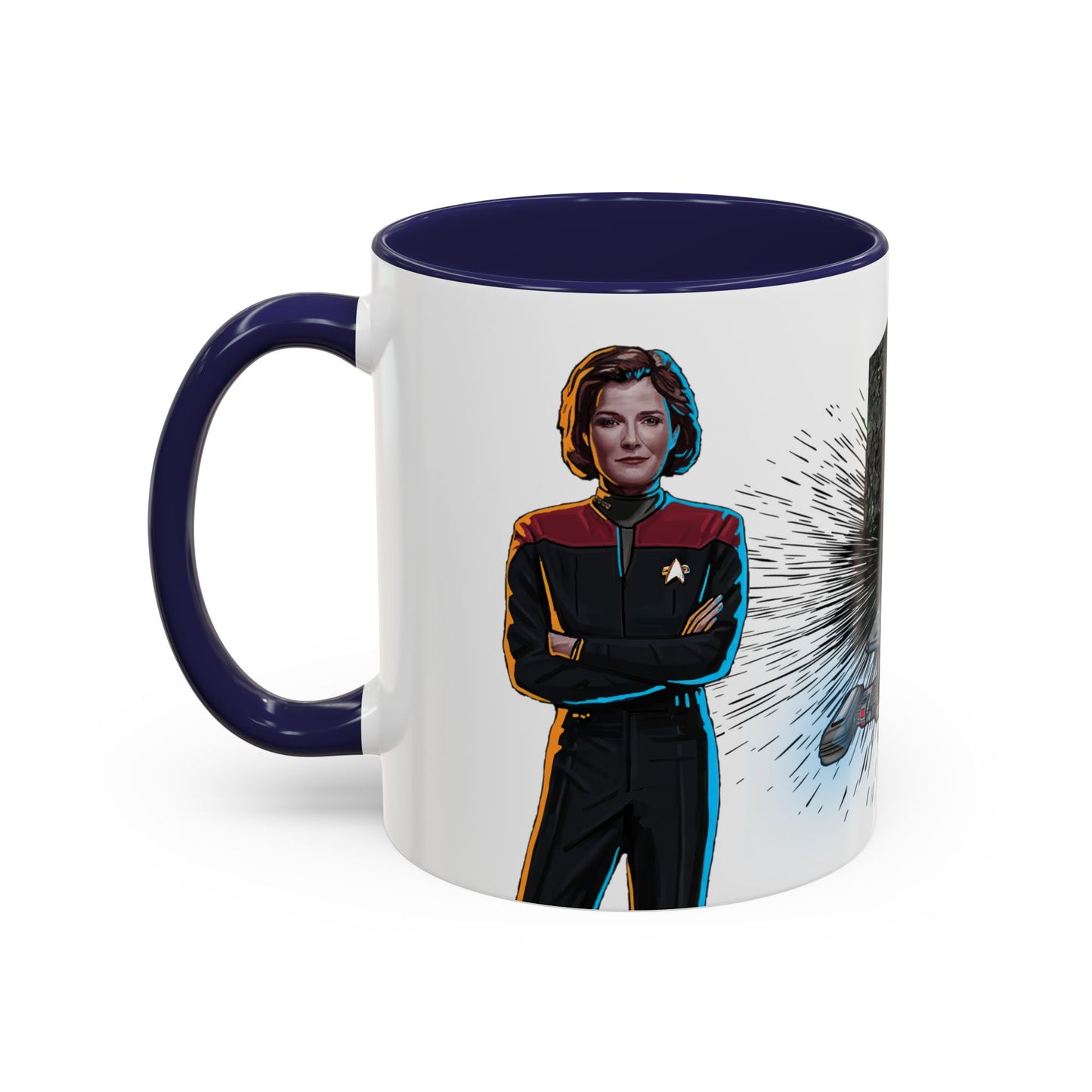 Captain Janeway Mug, U.S.S. Voyager Coffee Cup