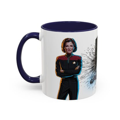 Captain Janeway Mug, U.S.S. Voyager Coffee Cup
