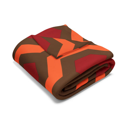 Overlook Hotel Carpet Fleece Blanket brown