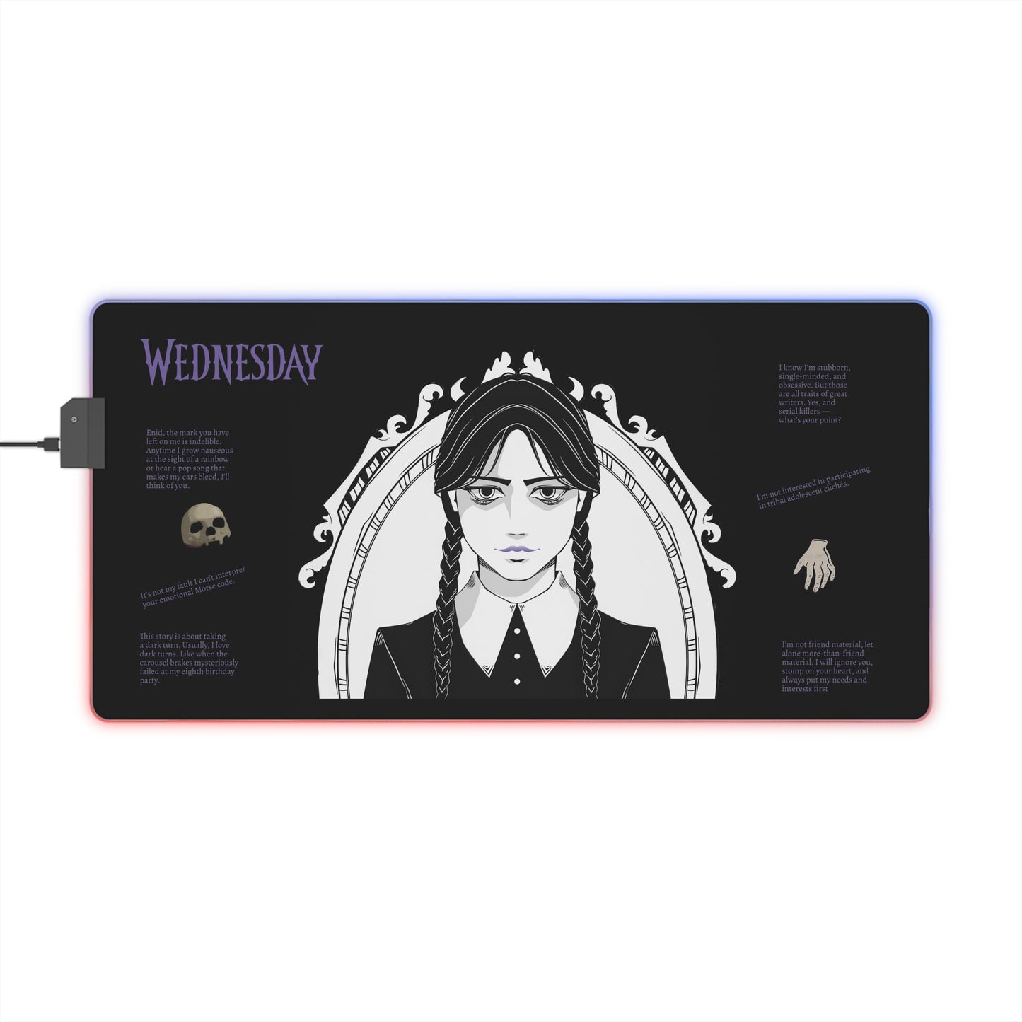 Wednesday Addams LED Mousepad