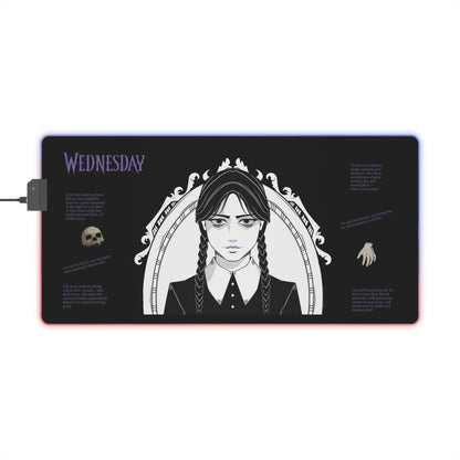 Wednesday Addams LED Mousepad